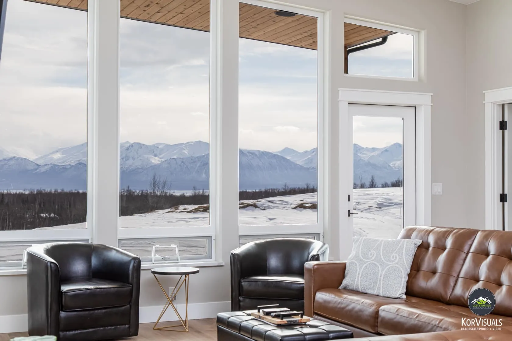 2842 contemporary ranch home mountain view from living room